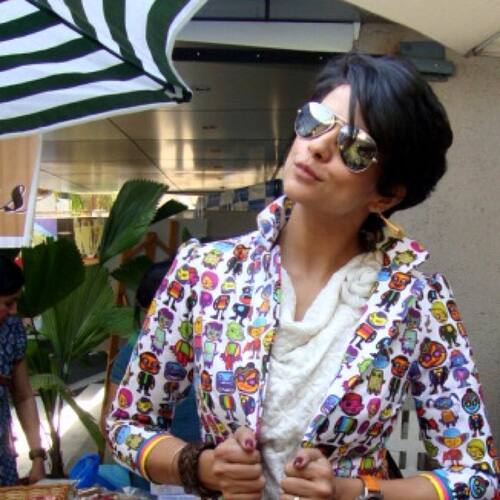 Gul Panag's latest Twitter display pic.