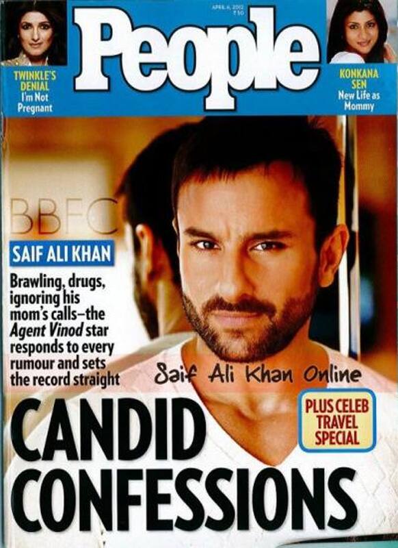 Saif Ali Khan on the latest issue of People Magazine (April 2012).