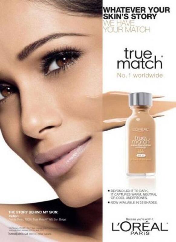 Freida Pinto's L'oreal ad.