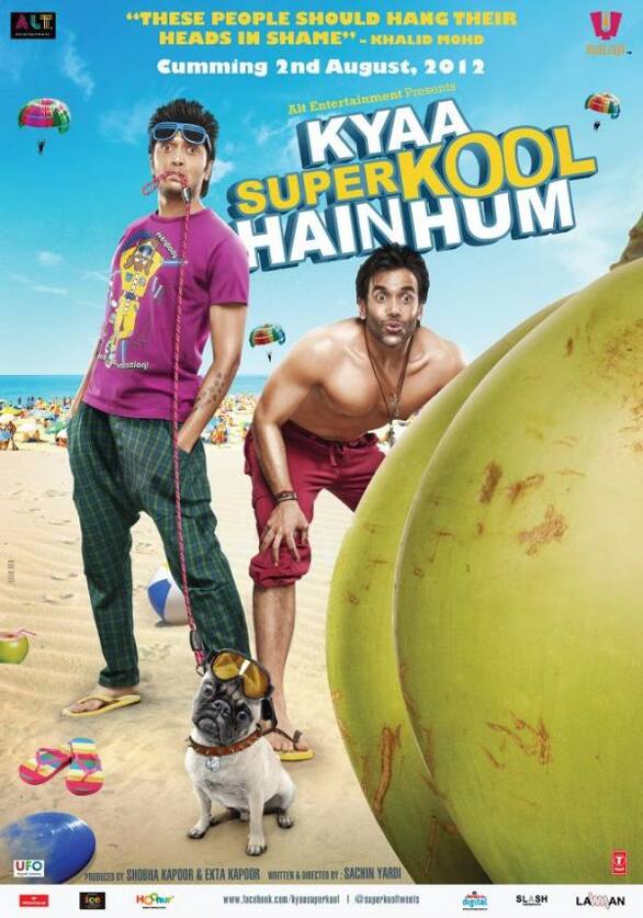 A very suggestive poster of 'Kyaa SuperKool Hai Hum' was unveiled recently. The film stars Riteish Deshmukh and Tusshar Kapoor in the lead.