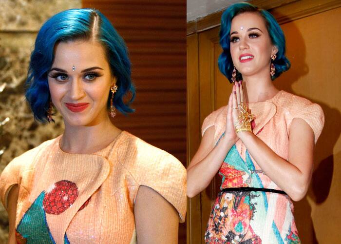 Katy Perry, who is in India for her first ever performance at the opening ceremony of IPL 5, interacted with media at a hotel in Chennai.