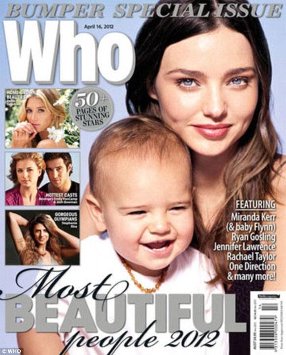 Miranda Kerr and baby Flynn grace magazine cover in first photoshoot together.