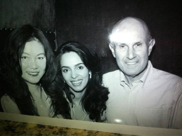 Mallika snapped with with Hon'ble Sheriff Le Baca and nd his wife Carol.