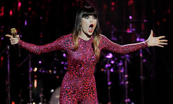 British singer Jessie J performs at the third annual ELLE Women in Music event, in Los Angeles.