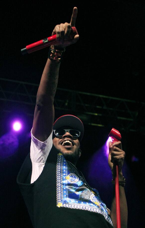 Kid Cudi performs as part of the Rock and Roll Hall of Fame and Museum Induction ceremony week in Cleveland.