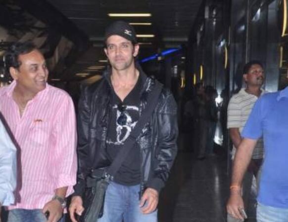 Hrithik Roshan snapped at the airport.