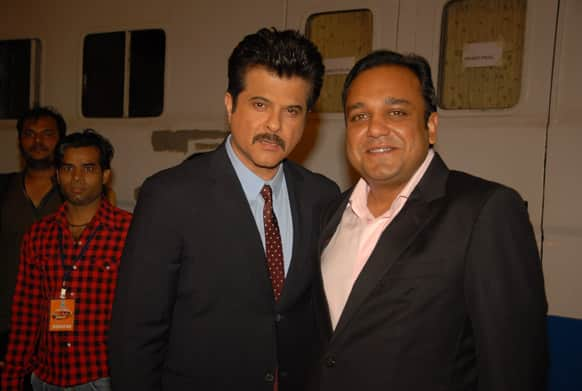 Anil Kapoor seen with MD and CEO of Zee TV Mr. Puneet Goenka.