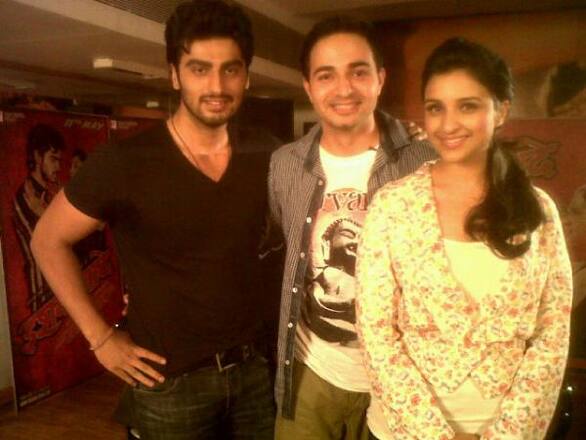 Arjun Kapoor and Parineeti Chopra promote their new film 'Ishaqzaade' in Mumbai.