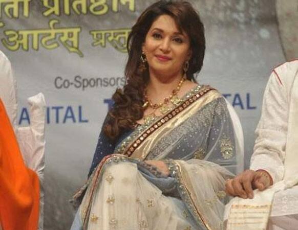 Madhuri Dixit Nene at the Dinanath Mangeshkar Award ceremony.