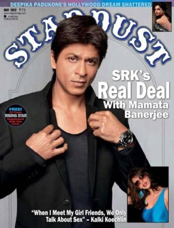 SRK on the cover of the latest issue of Stardust.