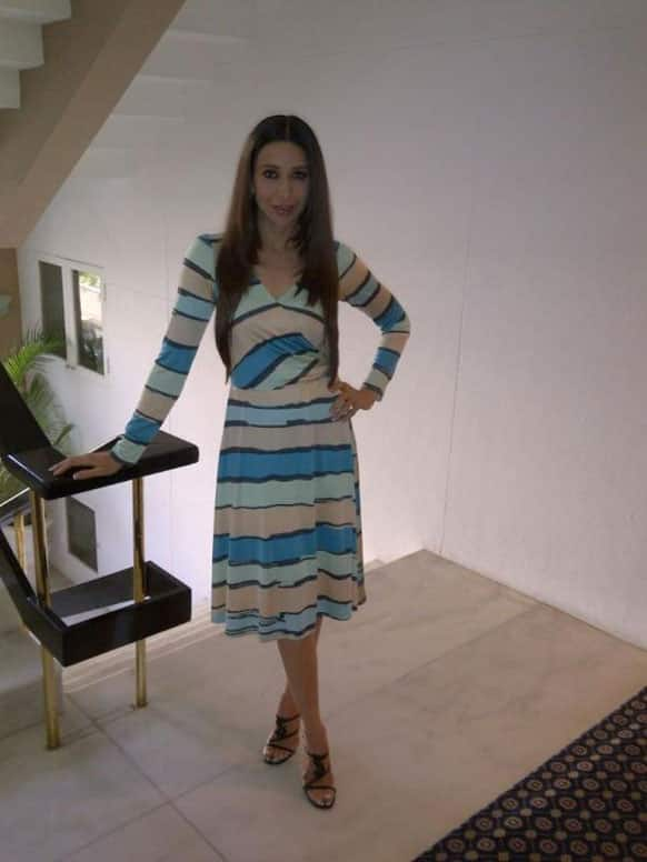 Karisma Kapoor at a promotional event of her new film 'Dangerous Ishq'.