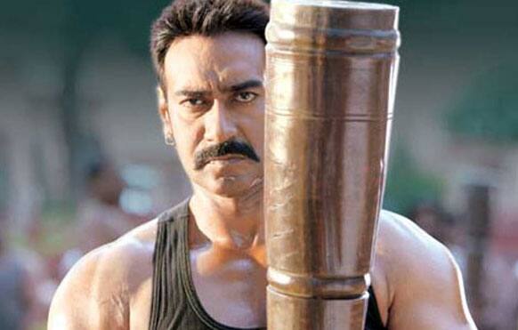 Ajay Devgn, the new hulk in town. A still from Ajay's new film 'Bol Bachchan'.