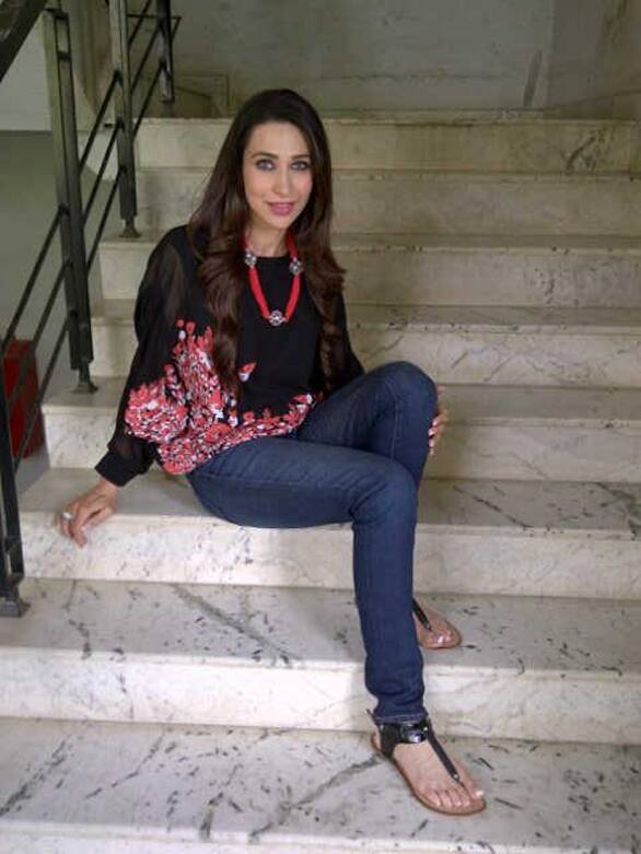 The gorgeous Karisma Kapoor promotes her new film 'Dangerous Ishq' in Mumbai.