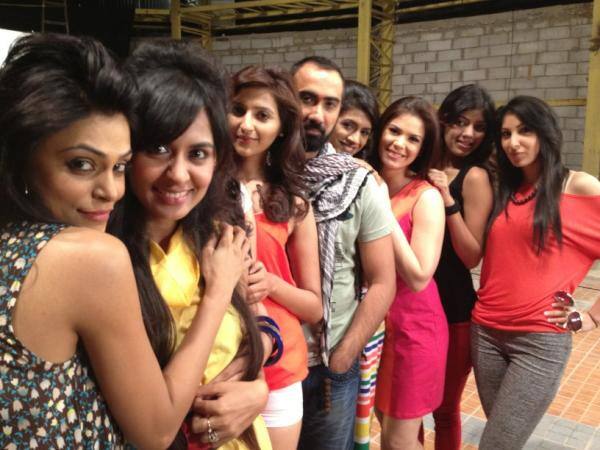 Ranvir Shorey with the cast of 'On The Ramp'. 