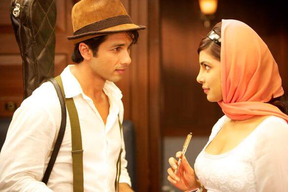 Shahid Kapoor and Priyanka Chopra in a still from their upcoming film 'Teri Meri Kahaani'. 