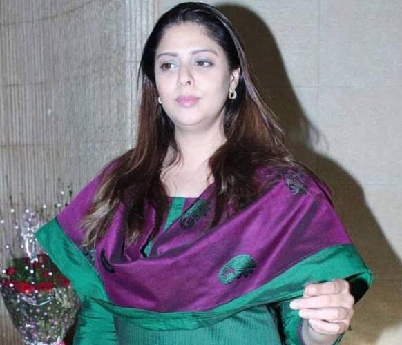 Nagma spotted at an awards show in Mumbai.