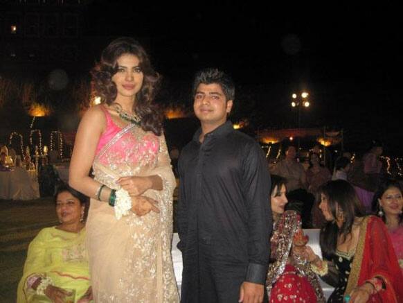 Priyanka Chopra at her best friend's wedding in Jaipur.