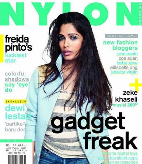 Freida Pinto for Nylon Indonesia May 2012.