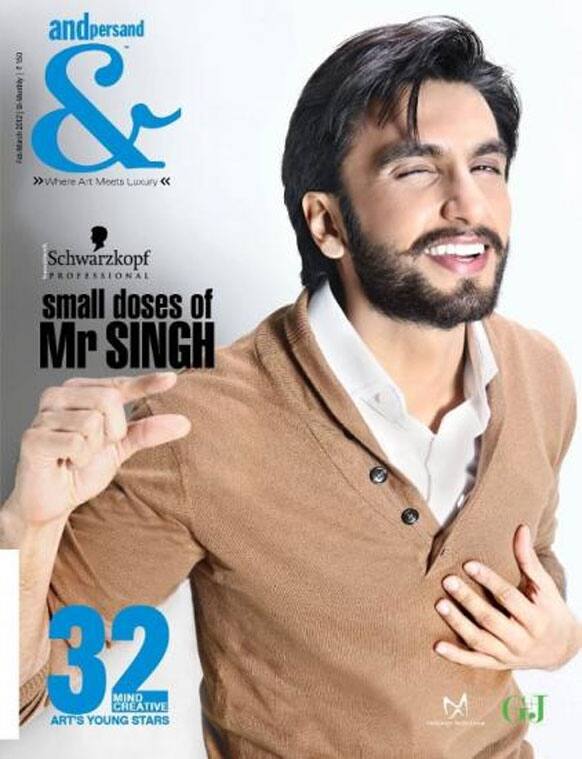 Ranveer Singh on the Cover of the latest issue of Andpersand. 