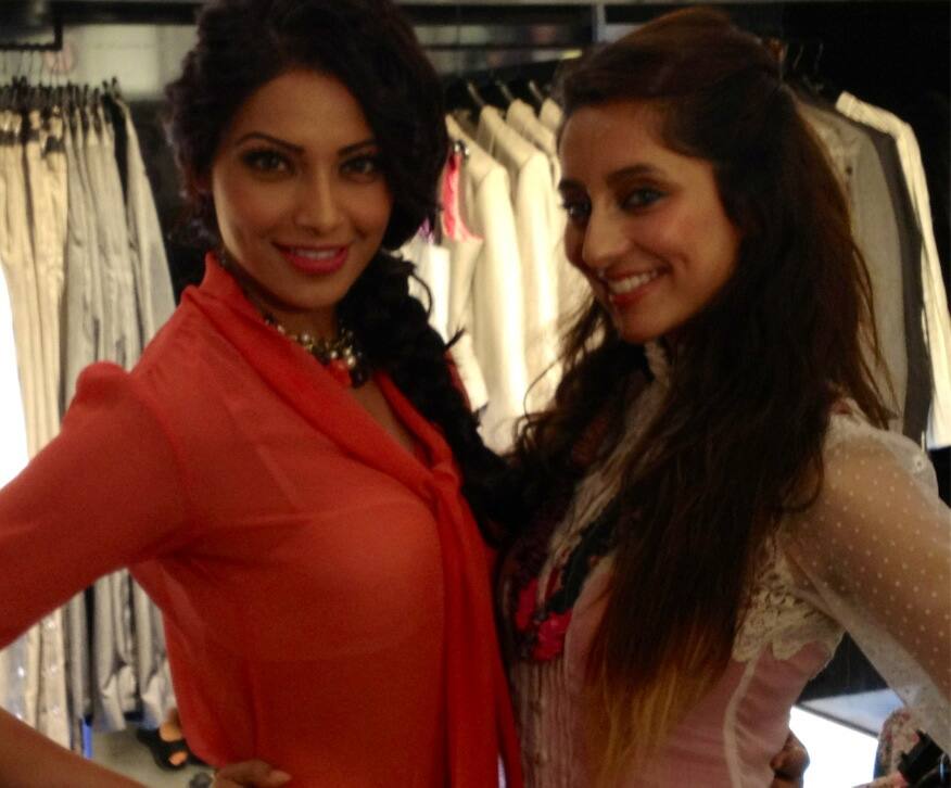 Bipasha Basu and Anusha at the vinegar store!