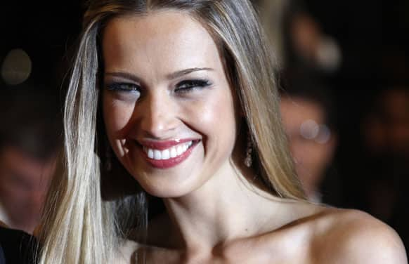 Petra Nemcova arrives for the screening of Reality at the 65th international film festival, in Cannes.