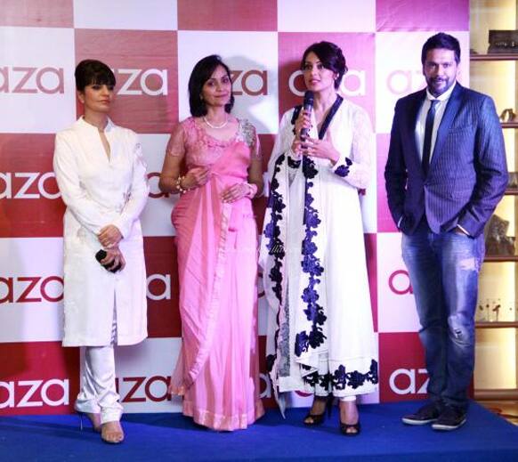 Bipasha Basu, Neeta Lulla, Nishka Lulla & Rocky S at the Aza store launch in Ludhiana.