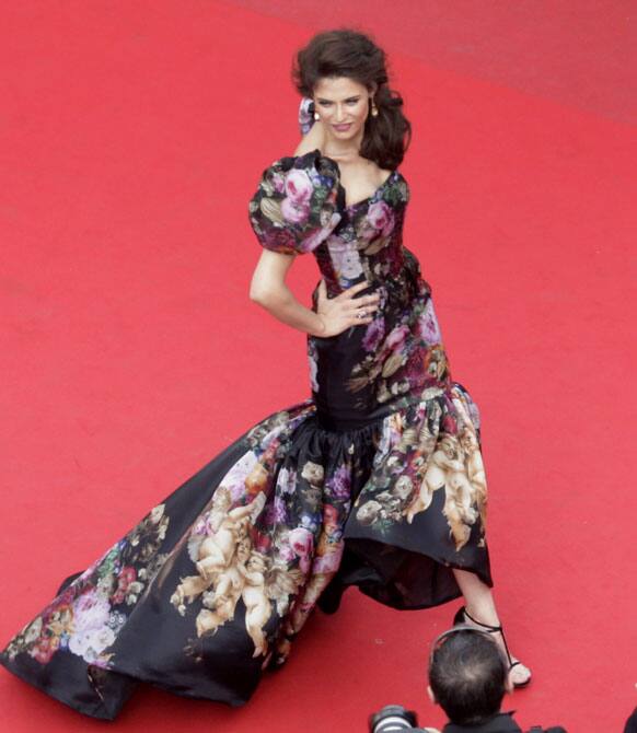 Model Bianca Balti arrives for the screening of Lawless at the 65th international film festival, in Cannes.