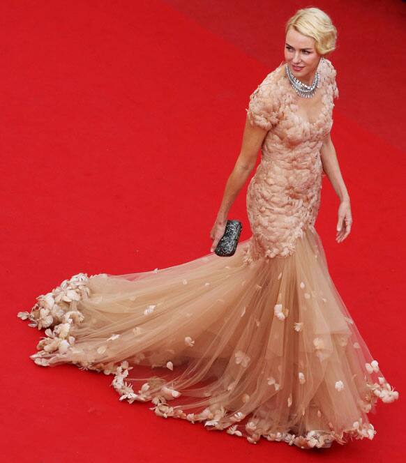 Actress Naomi Watts arrives for the screening of Madagascar 3: Europe's Most Wanted, at the 65th international film festival, in Cannes.