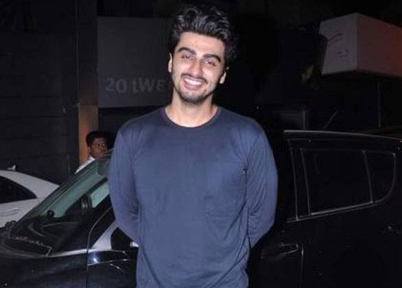 Cool dude Arjun Kapoor at the success party of his debut movie 'Ishaqzaade'.