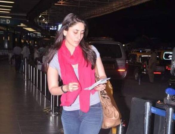 Kareena Kapoor spotted at the airport.