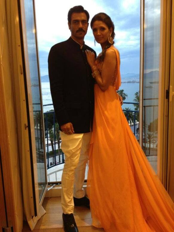 Arjun Rampal tweets a pic of his with his wife Mehr.