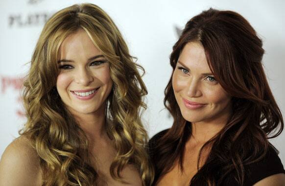 Danielle Panabaker, left, a cast member in 