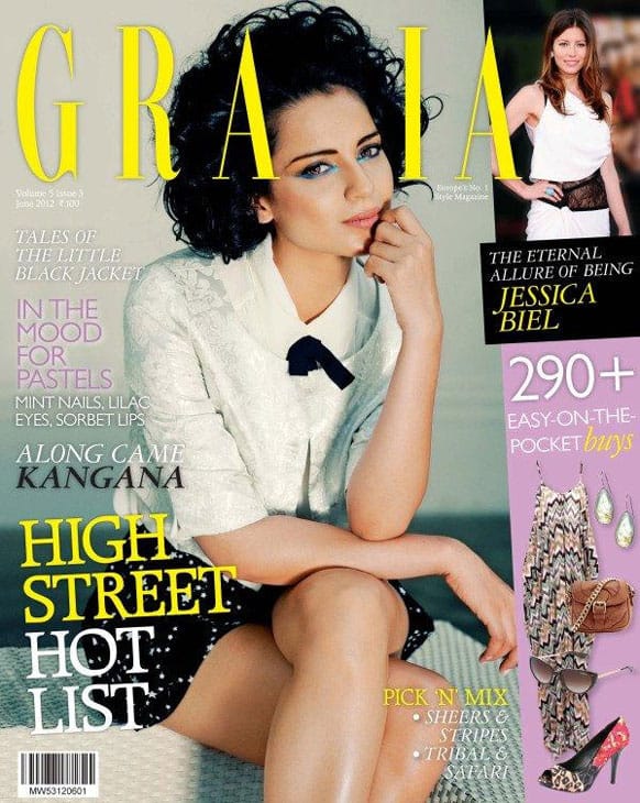 Kangana Ranaut on the cover of Grazia's latest issue.