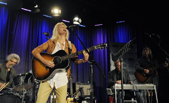 Singer Shelby Lynne performs during the Americana Music Honors and Awards nominations event, in Los Angeles.