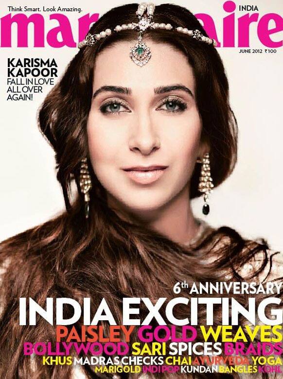 Ageless beauty Karisma Kapoor looks stunning on Marie Claire's June 2012 cover