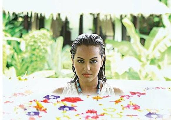 Sonakshi Sinha gets snapped for a beauty and style magazine AsiaSpa. 