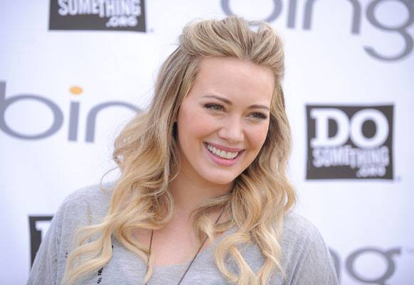 Hilary Duff attends the Bing and DoSomething.org Kick Off the Bing Summer of Doing at HOLA, in Los Angeles.