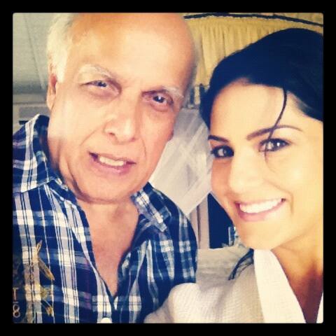 Sunny Leone with Mahesh Bhatt.