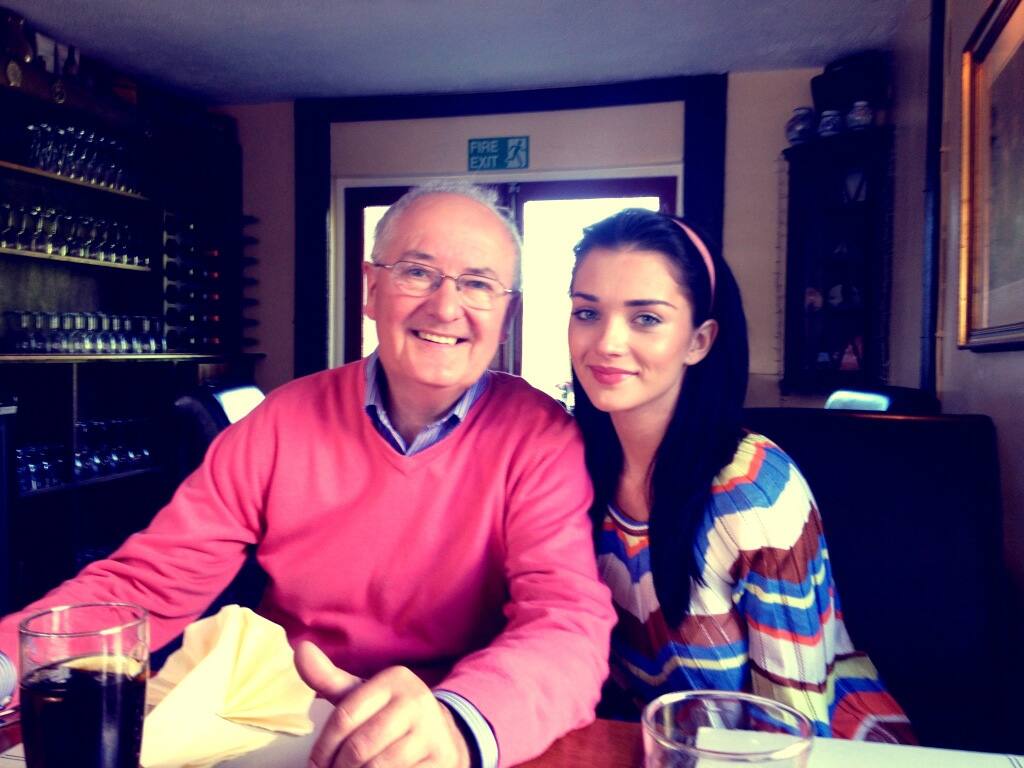 Amy Jackson posted this pic of hers with her father on Twitter and wrote, 