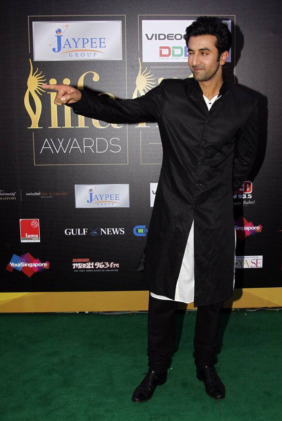 Winner for Best Actor in the leading role Ranbir Kapoor arrives on the 