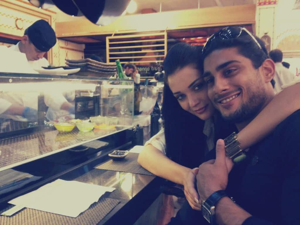 Amy Jackson with Prateik.