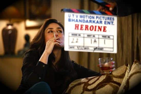 Kareena Kapoor prepares to shoot for Madhur Bhandarkar's much talked about 'Heroine'.