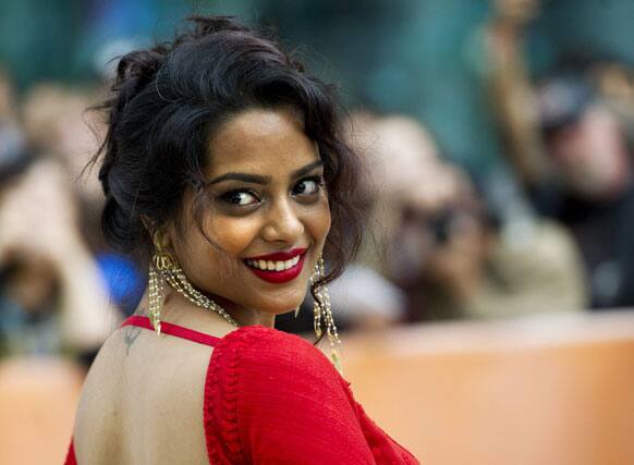 Actress Shahana Goswami poses for photographs on he red carpet for the new movie 