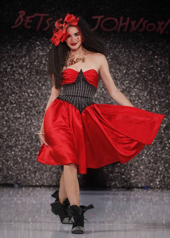 The Betsey Johnson Spring 2013 collection is modeled during Fashion Week in New York.