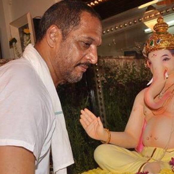 Nana Patekar celebrated Ganesh Chaturthi at his residence.