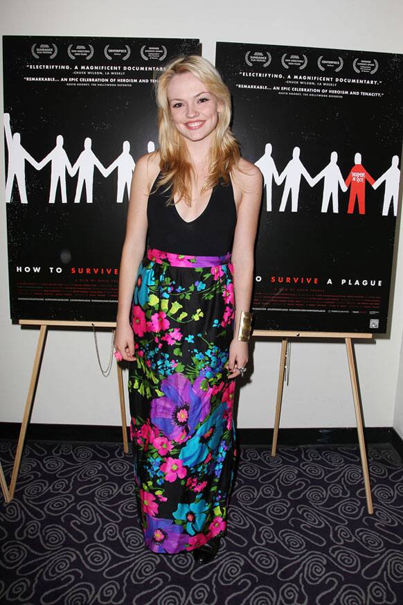 This image released by Starpix shows actress Emily Meade at a special screening of the Sundance Selects film, 