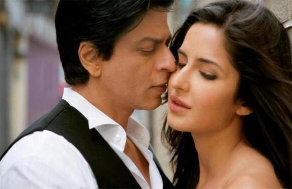 Shah Rukh Khan and Katrina Kaif from a still from 'Jab Tak Hai Jaan'. The film marks a comeback for director Yash Chopra and also stars Anushka Sharma. 