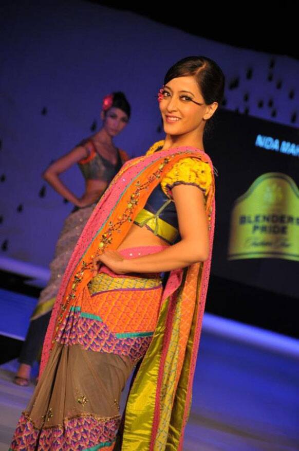 Raima Sen's stint on the ramp left many speechless at the Blender's Pride Fashion Tour, Kolkata.