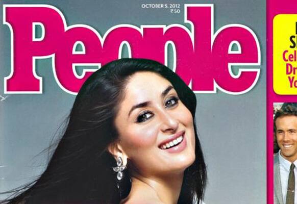 Kareena Kapoor on the cover of People's latest issue.