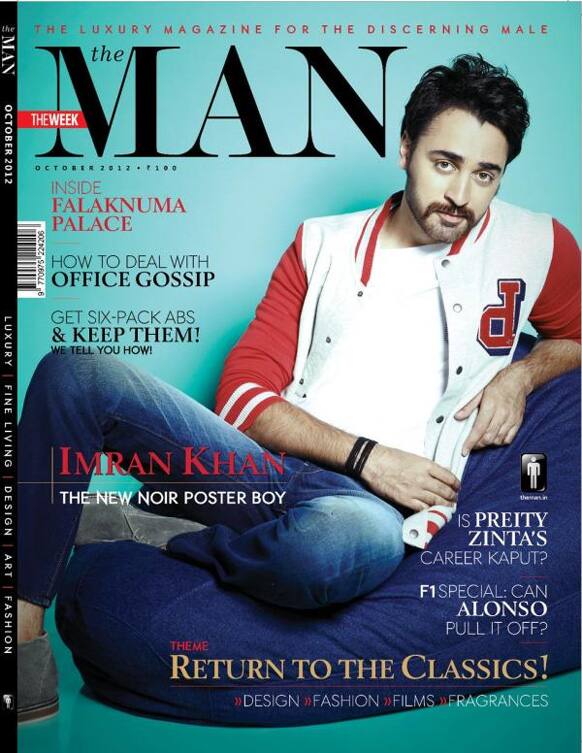 Imran Khan graces the cover of the October 2012 issue of The Man magazine.